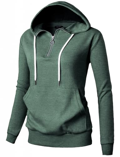 Image of GIVON Basic Lightweight Zip-Up Hoodie Long Sleeve Thin Jacket for Women with Plus Size