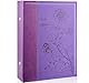 Miaikoe Fotoalbum 10x15 300 Fotos Slip in, große Kapazität Leder Cover Bilderalben hält 300 horizontale 10x15cm Landschaftsfotos für Hochzeit Familie (Violett)