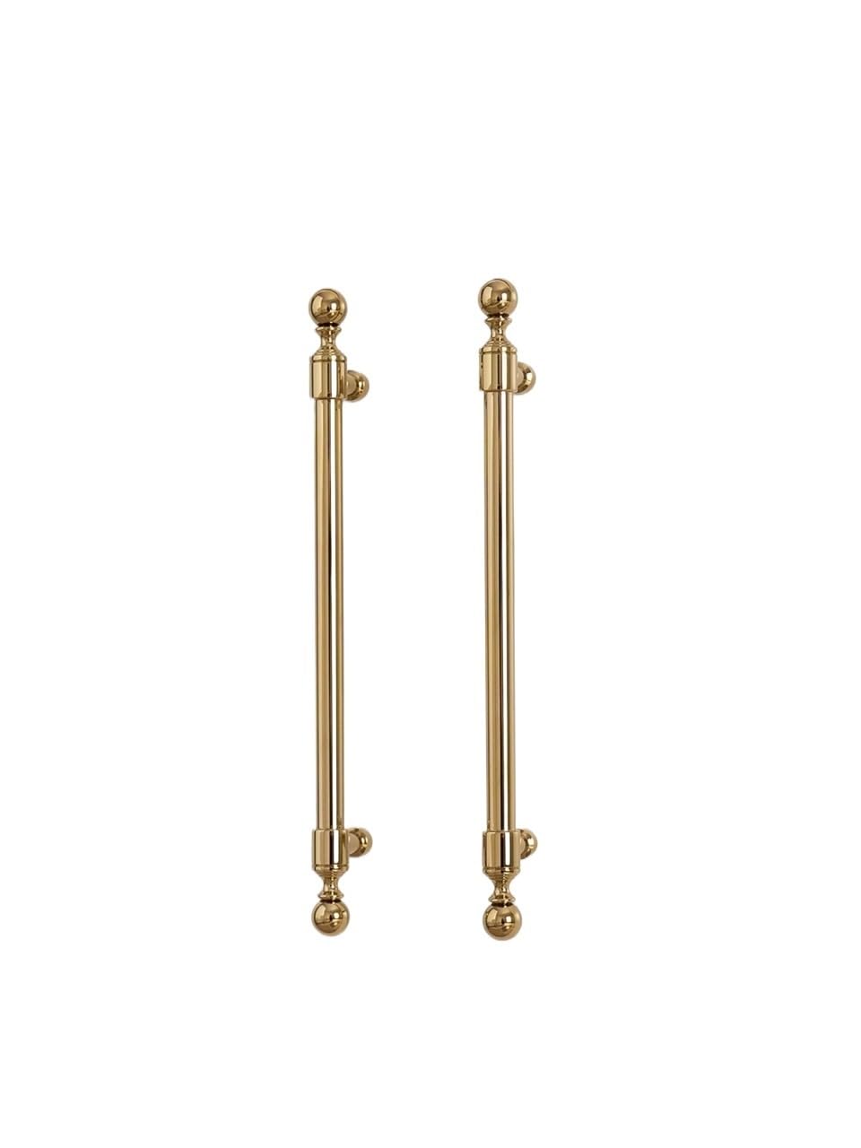 Qvorlth 6255-224-Pvdj Vintage Cabinet Pulls Solid Brass Kitchen Cabinet Handle Pvd Gold Furniture Pulls Wardrobe Long Handles Dresser Drawer Knobs(6255-224-Pvdj)