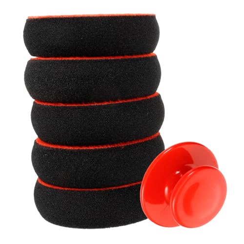 Alipis 1 Set Car Polishing Kit Wax Applicator Pads with High Density Sponge Pads for Safe Vehicle Waxing Compact and Lightweight Design for Cars Furniture and Floors