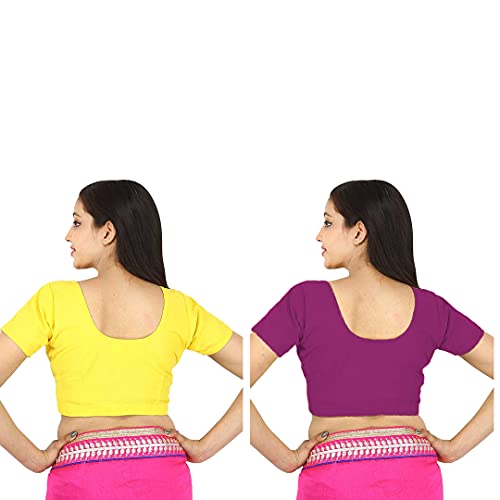 Image of Namita Women's Rubia Cotton Solid Half Sleeve Blouse