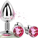 Newly Rounded Shape Stainless Steels Butt Massages Plugs Anales Training Kit Adult Toys for Women Men Couples Game Sunglasses 3H1466