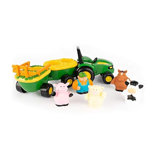 TOMY John Deere Animal Sounds Hayride Preschool Toy