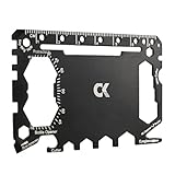 Credit Card Multitool - 46 in 1 Multipurpose Pocket Tool Card Pro. Tactical Wallet and Money Clip - Black