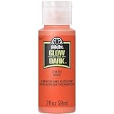 FolkArt Glow-in-the-Dark Acrylic Paint, 2 oz., Red