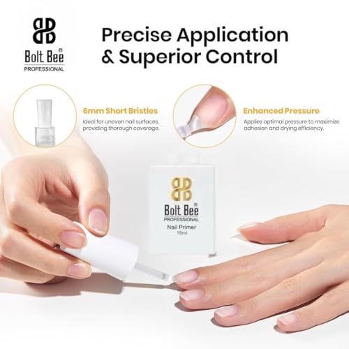 Image of Bolt Bee Nail Prep Dehydrator - Professional Nail Dehydrator for Acrylic, Gel & Press-On Nails - Removes Oil & Moisture for Better Adhesion - Fast-Drying, Air Dry Formula - 15ml