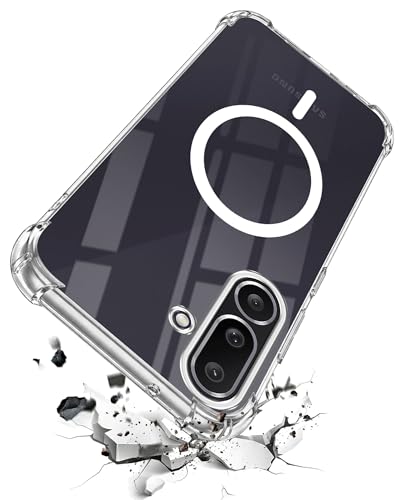 Image of Jkobi Shockproof Crystal-Clear Back Cover for Samsung Galaxy M56 | Samsung Galaxy F56 (Magsafe Wireless Support | Drop & Camera Protection | Hard Polycarbonate)