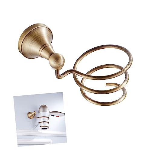 FOMIYES Wall-mounted Blow Dryer Rack Modern Bathroom Hair Dryer Mount Holder Vanity