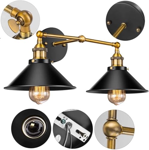Lámpara de pared con enchufe e interruptor para iluminar el pasillo 5