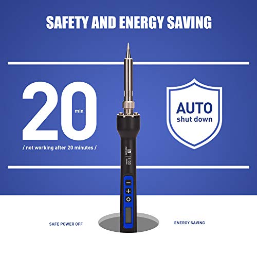 Soldering Iron Kit Solder Gun - 110V 80W Digital Solder Iron Temperature Adjustable Auto Standy Auto Shut Down Welding Tools Soldering Kit For Electronic Production/Soldering/Desoldering #TOP4