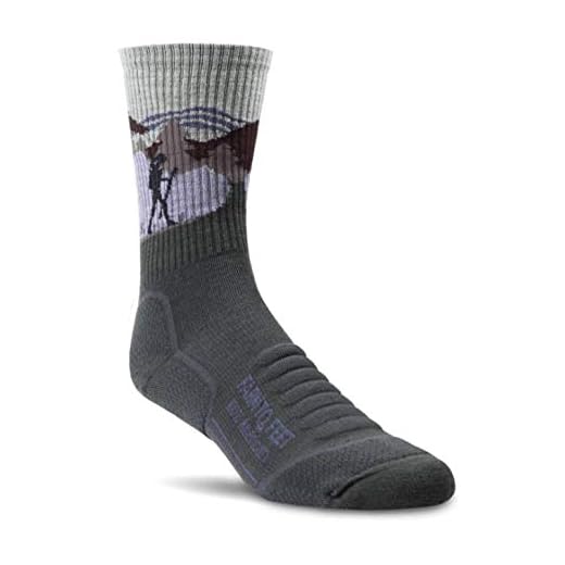 Farm to Feet Unisex Blue Ridge 3/4 Crew Light Targeted Cushion Merino Wool Socks, Dark Shadow, Medium