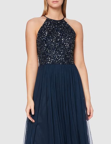 Maya Deluxe Damen Maya Deluxe Maxi-jurk voor dames, Navy, 48 EU, 20 UK 2