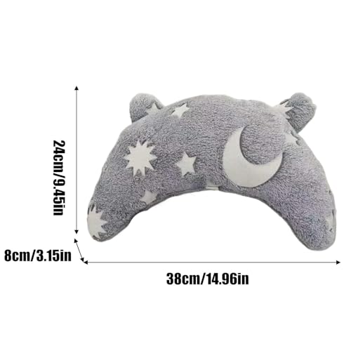 xowwyue Beruhigungskissen für Hunde, Beruhigungskissen für Haustiere, bequemes Beruhigungsspielzeug, weiches Haustier-Halswirbelschutz, Schlafkissen zur Gelenkentlastung, Hund