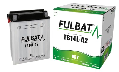 Batteria FULBAT YB14L-A2 12V 14Ah 190A Lunghezza: 134 x Larghezza: 89 x Altezza 166 (mm)