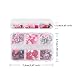 6 Grids Valentines Nail Art Slices Red Lips Designs Heart Nail Charms 3D Colorful Clay Slices Mini Slices for DIY Crafts,Nail Art and Cellphone Decorations Accessories