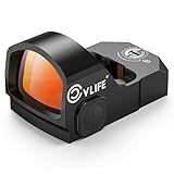 CVLIFE WolfProwl Red Dot Sight for Pistol Compatible with RMR Footprint, 3 MOA Compact Reflex Sight with Adapter Plate for MOS, Motion Awake Pistol Red Dot for RMR Footprint