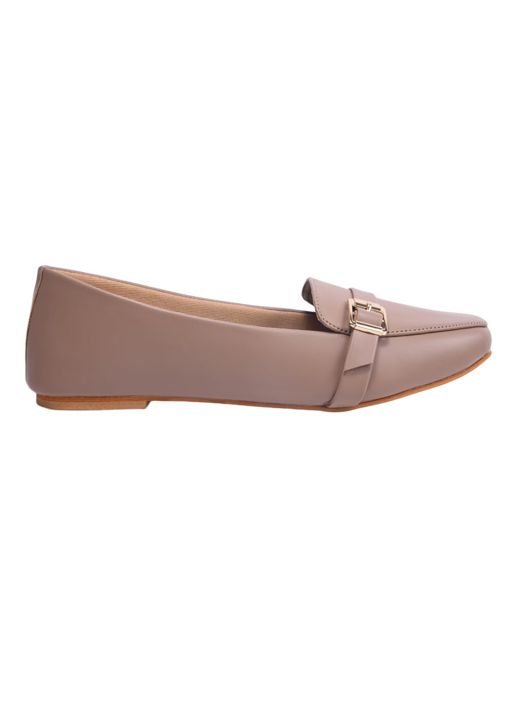 Women’s Elegant Bow Ballet Flats Designer Pattern Slip-On Shoes with Metal Buckle Accent & Comfort Sole-image-14