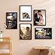 COMPOLICY Bilderrahmen A4 Rahmen Mit 21 X 29.7 Bilderrahmen Din A4 Schwarz Picture Frame Aufhängen Posterrahmen Für Fotos, Bilder, Poster