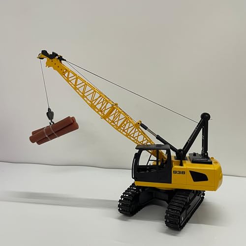 LTFIOON Kran Spielzeug, 2.4Ghz RC Kranfahrzeug, Ausfahrbarem Kran, Baustellen Fahrzeuge Set mit Lichtern,Geräuschen, KranFerngesteuerter Spielzeugkran, Kinder Baustellenfahrzeuge für 3 4 5 6 7 Jahre