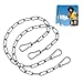 Nextpal 2-Pack Heavy Duty Stainless Steel Chain, 20 Inch Stainless Steel Swing Chain with 2 Carabiners, Security Chain Suitable for Boxing Punching Bag, Porch Swing Hammock Chair Hanging