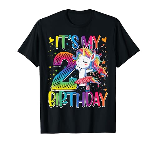 It�fs My 2nd Birthday Unicorn Outfit for 2 Year Old Girls T�V���c