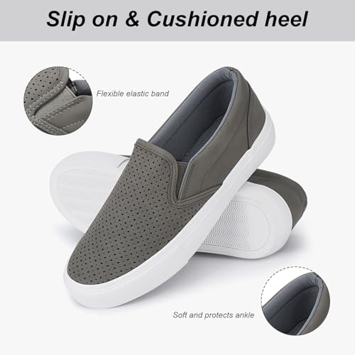 Image of JENN ARDOR Slip On Sneakers Women Comfortable Walking Slip On Shoes Women Memory Foam Womens Fashion Loafers for Women Casual Shoes for Women Flats