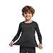 3 Pack Boys Compression Shirt Long Sleeve Youth Athletic Undershirt for Football Baseball Quick Dry Sports Baselayer Top