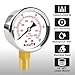 AetralYB 0-200 Psi 2-Inch Waterproof Pressure Gauge, Liquid-Filled, 1/4