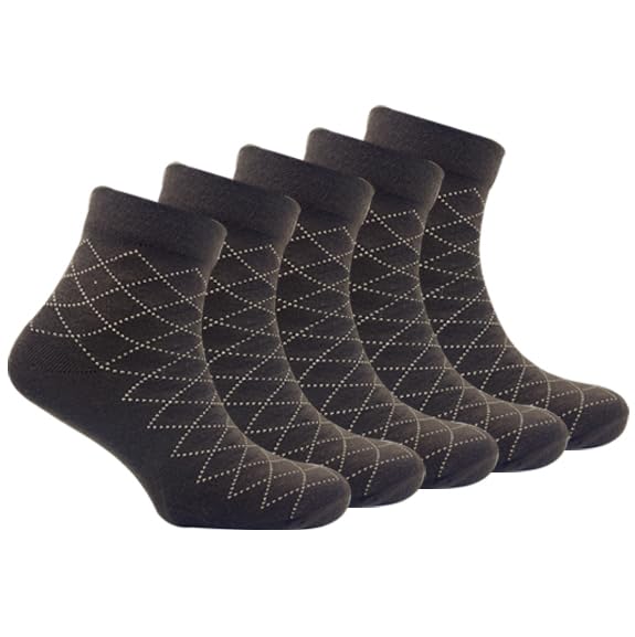 Sports Socks for Men and Women Ankle-Length Multicolor Printed Versatile, Comfortable, Athletic Socks for Sports, Casual, and Formal Wear Free Size - Pack of 5 Pairs-image-14