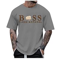 【Design】：This basic t shirts for man feature round neck, short sleeve, v neck, sleeveless, solid, printed, simple and generous. Plain t shirts men have classic and simple design. The athletic and causal T-shirt have moderate elasticity, loose lift st...
