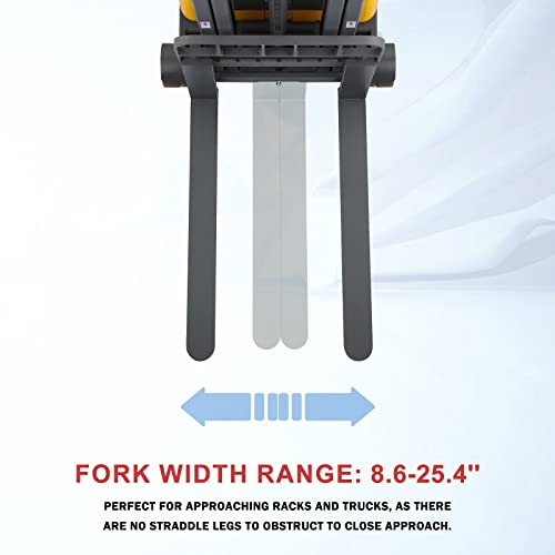 Xilin Full Electric Powered Counterbalanced Stacker Material Lift 118" Lifting Height 1100Lbs Capacity #TOP5