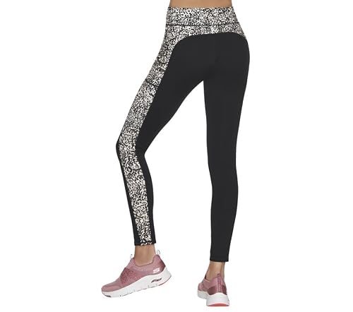 Skechers The Gostretch 7/8 High-Waisted Leggings Mini Cheetah Print Sm #TOP1