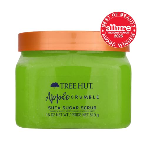 Image of Tree Hut Apple Crumble Body Scrub, Exfoliating Sugar Scrub, Vegan, 18 Oz