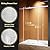 56-60" W x 76" H Frameless Sliding Shower Door, Adjustable Width Glass Shower Door, Soft-Close, 5/16" (8mm) Clear Tempered Glass with Explosion-Proof Film (Brushed Nicke, 60" W x 76" H)