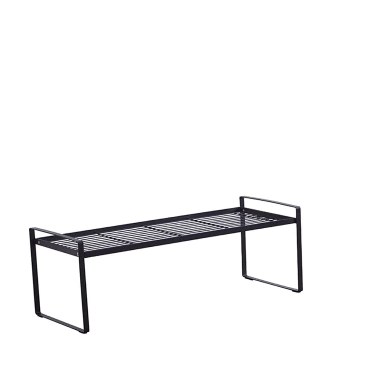 OFFSCH Wrought Iron Layered Shelf Storage Rack for Kitchen Black Pot Storage User Friendly Design Easy to Move for Home and Restaurant Use Smooth Finish and Construction