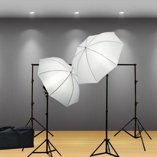 Ephoto Photography Video Muslin Backdrop Background Support Stand 2 Lights Umbrella 2 Muslins Lighting Kit By Ephotoinc H4051 #TOP2