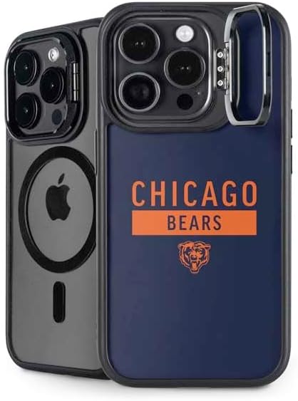 Skinit Kickstand Phone Case Compatible with iPhone 15 Pro Max - Officially Licensed NFL Chicago Bears Blue Performance Series Design