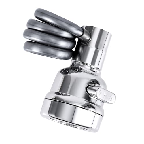 Juego de Accesorios para Rociador de Grifo de Fregadero, 3 Modos de Salida de Agua Extensor de Grifo Aireador con Manguera Extensible Reemplazo de Cabezal de Rociador de Grifo para Cocina Baño