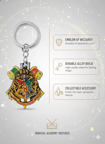 Image of Fashion fusion Harry Potter Rotating Metal Keychain for Car & Bike | Metallic Rotating Unique Keychain Keyring for Gifting