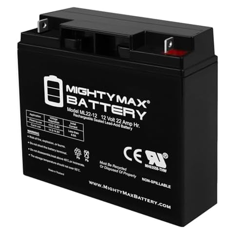 ML22-12 - 12 Volt 22AH SLA Battery - Mighty Max Battery Brand Product Cover