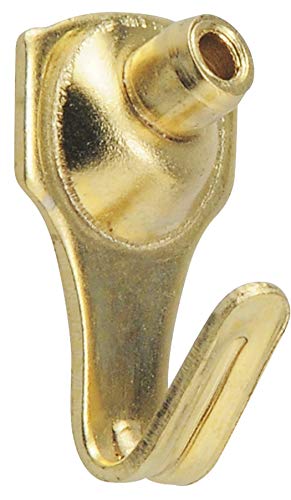 Ook 535862 Picture Hangers, Art Hangers, Kid Safe, Brass, Reusable Picture Hooks, 10-75Lb (Value Pack) #TOP2