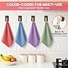 SIFANGKE Microfiber Cleaning Cloth, 12 Pack Assorted Color Cleaning Rags for Housekeeping, Colorful Reusable Microfiber Towels for Car, Kitchen, Bathroom and Household Cleaning Supplies, 11.8"X11.8" #2