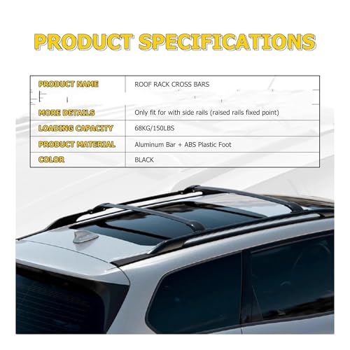 Barras de techo Nissan Pathfinder解决空间不足, Soporte 68 Kg SUV 2