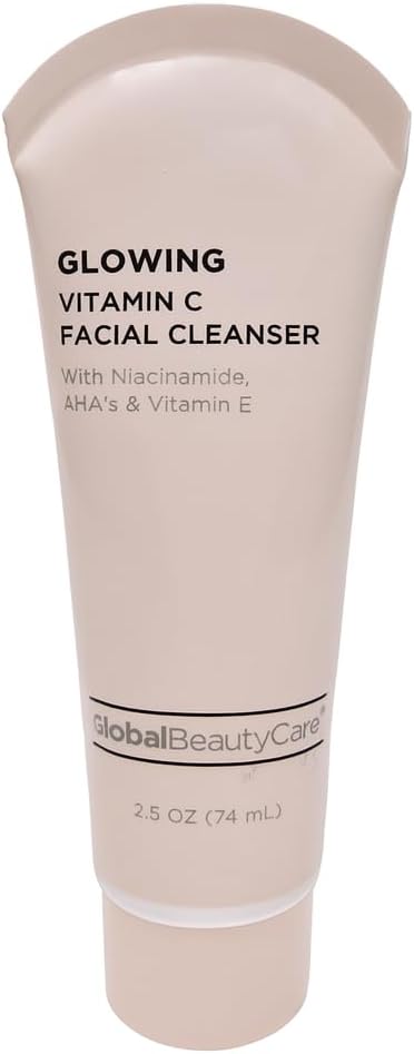 Global Beauty Care Vitamin C - Facial Cleanser with Niacinamide, AHA & Vitamin E, 1-Pack (2 fl oz)