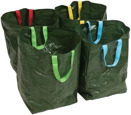 Silverline Recycling Bags 4pk 400 x 320 x 320mm (410631), Green