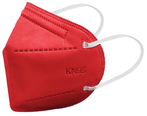 Máscaras KN95 Verde-Água, Amarelo, Vermelha, Rosa, Lilás, Preta, Cinza Lisa Adulto - Kit de 10 Unida