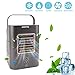 Produktbild ACMEDE Luftkühler USB 5-IN-1 Mini Klimaanlage Ventilator Air Cooler mit Luftreiniger Befeuchter Wasserkühlung Desinfizierung UV-Lichts, Mini Klimagerät ohne Abluftschlauch Büro Garage und Haus