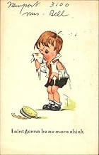 Boy Crying Charles Twelvetrees Original Antique Postcard 1931