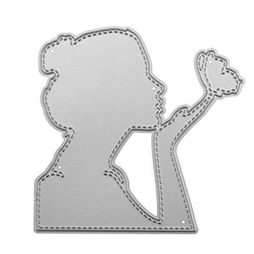 Demiawaking Donna e Farfalla Fustella Cutting Die