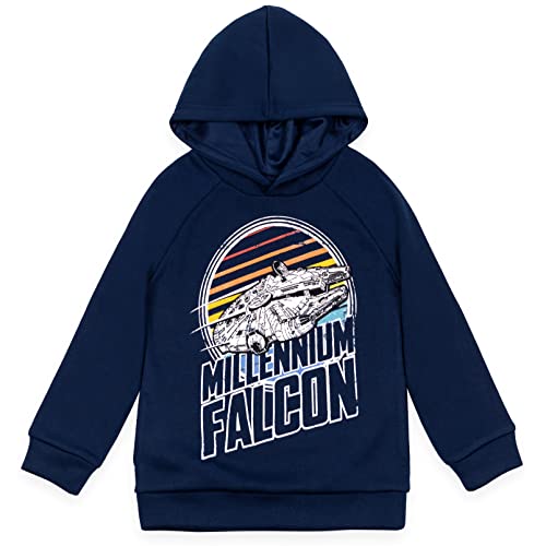 STAR WARS The Mandalorian Darth Vader X-Wing Millennium Falcon Fleece Pullover Hoodie Toddler to Big Kid